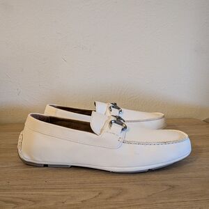 Kenneth Cole Reaction White Slip-On Loafers